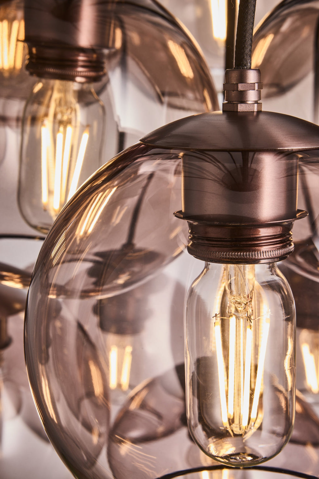 Preston Glass Globe 13 Wire Cluster Lights - 7 Inch