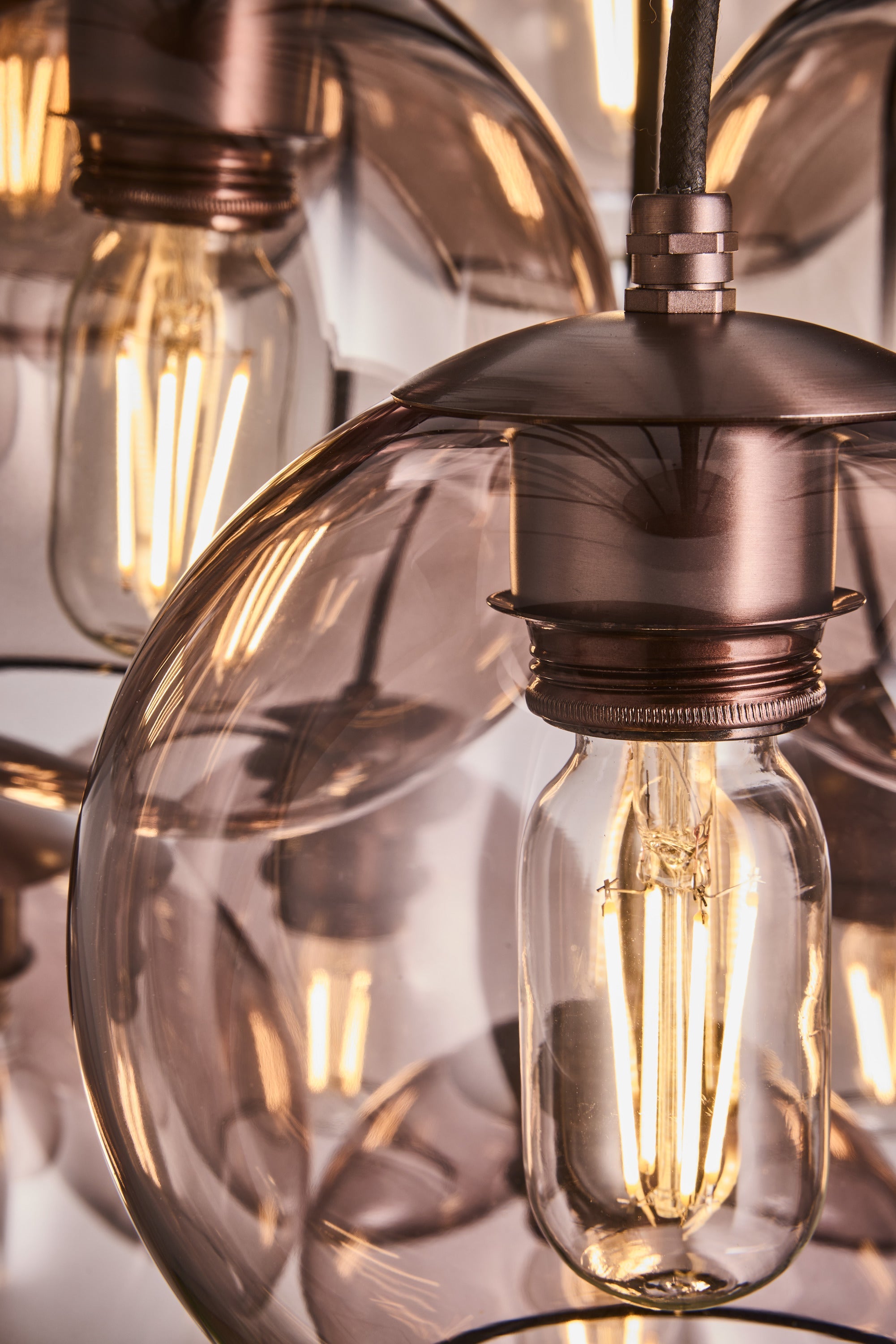 Preston Glass Globe 13 Wire Cluster Lights - 7 Inch
