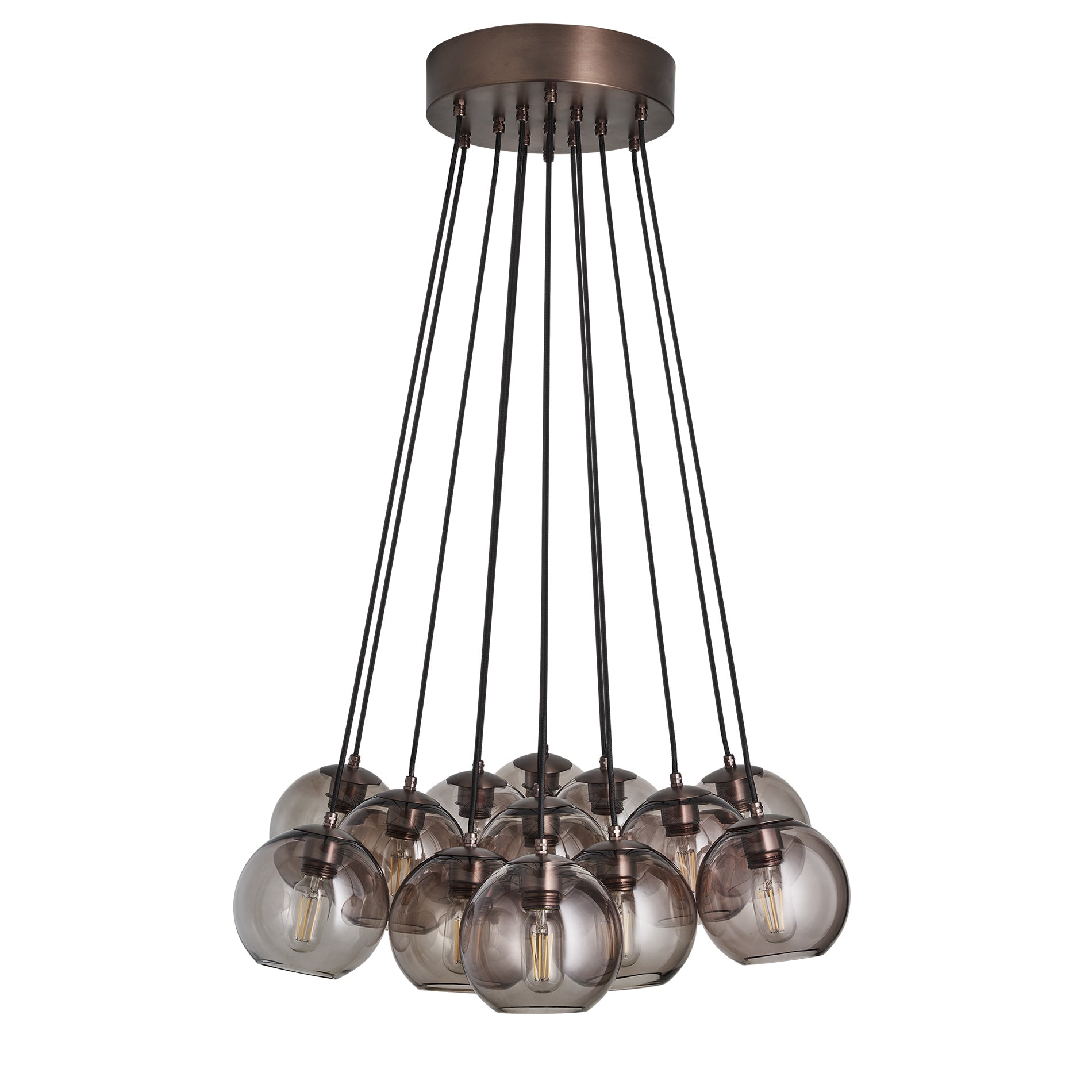Preston Glass Globe 13 Wire Cluster Lights - 7 Inch