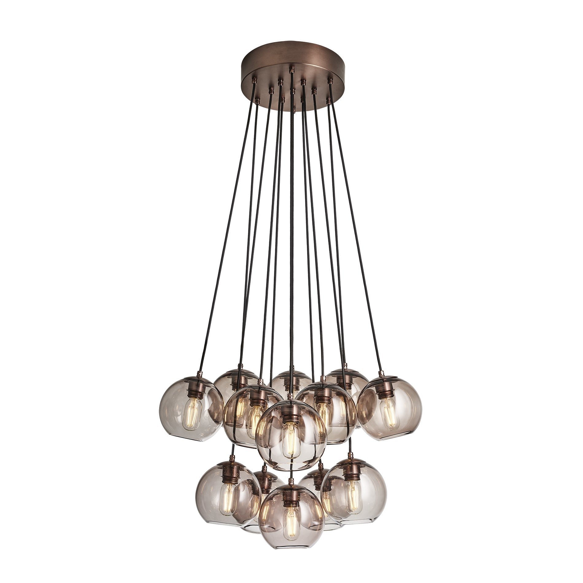 Preston Glass Globe 13 Wire Cluster Lights - 7 Inch