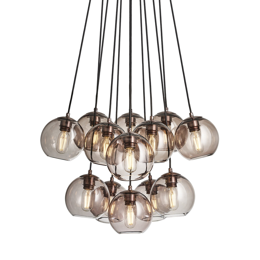 Preston Glass Globe 13 Wire Cluster Lights - 7 Inch