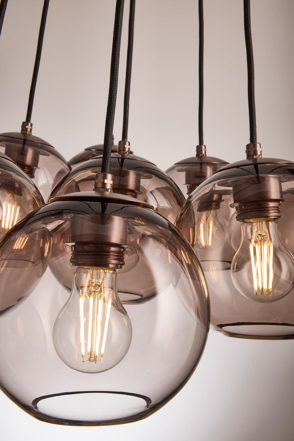 Preston Glass Globe 9 Wire Cluster Lights - 7 Inch