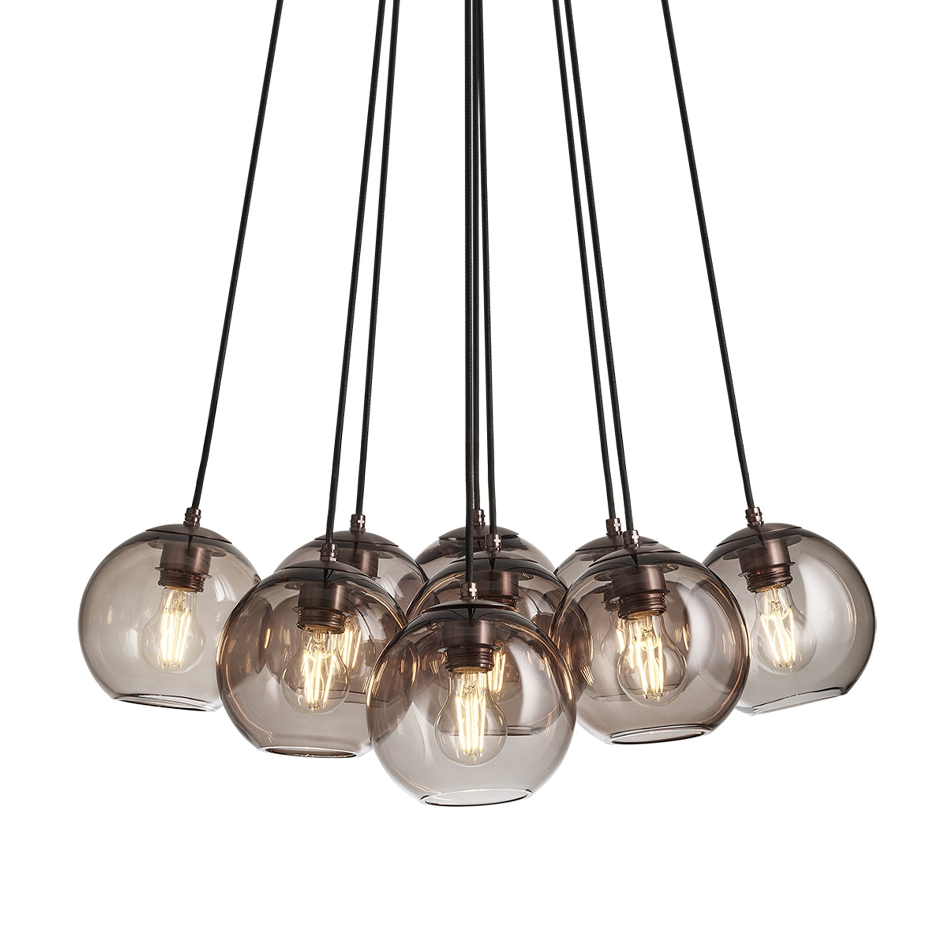 Preston Glass Globe 9 Wire Cluster Lights - 7 Inch