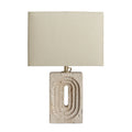 Travertine Rectangular Table Lamp