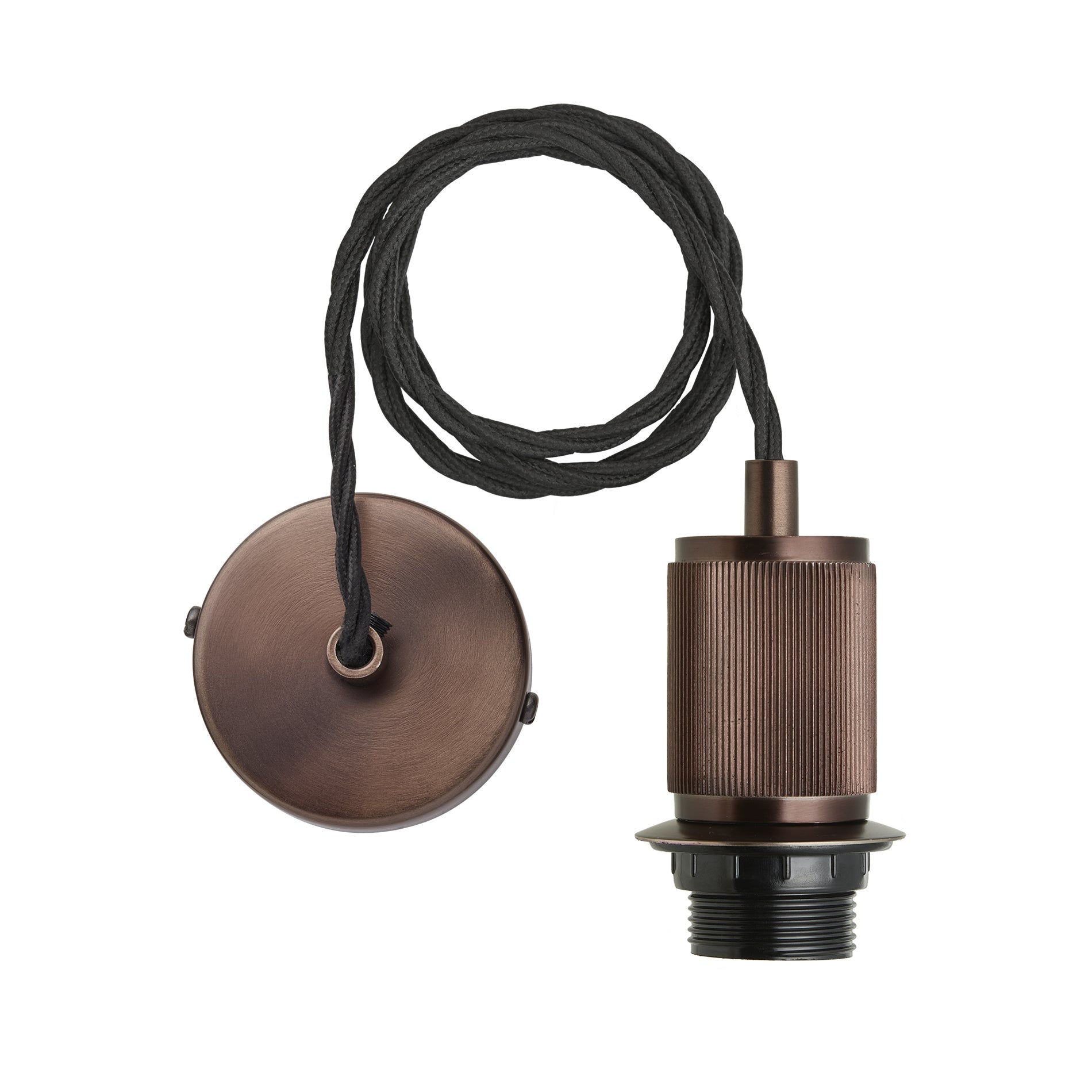 Rift Slatted Wooden Mushroom Wooden Pendant Light - Dark