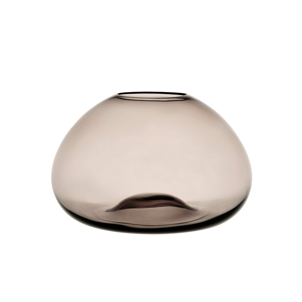 Preston Smoked Glass Mushroom Pendant Light - Mocha