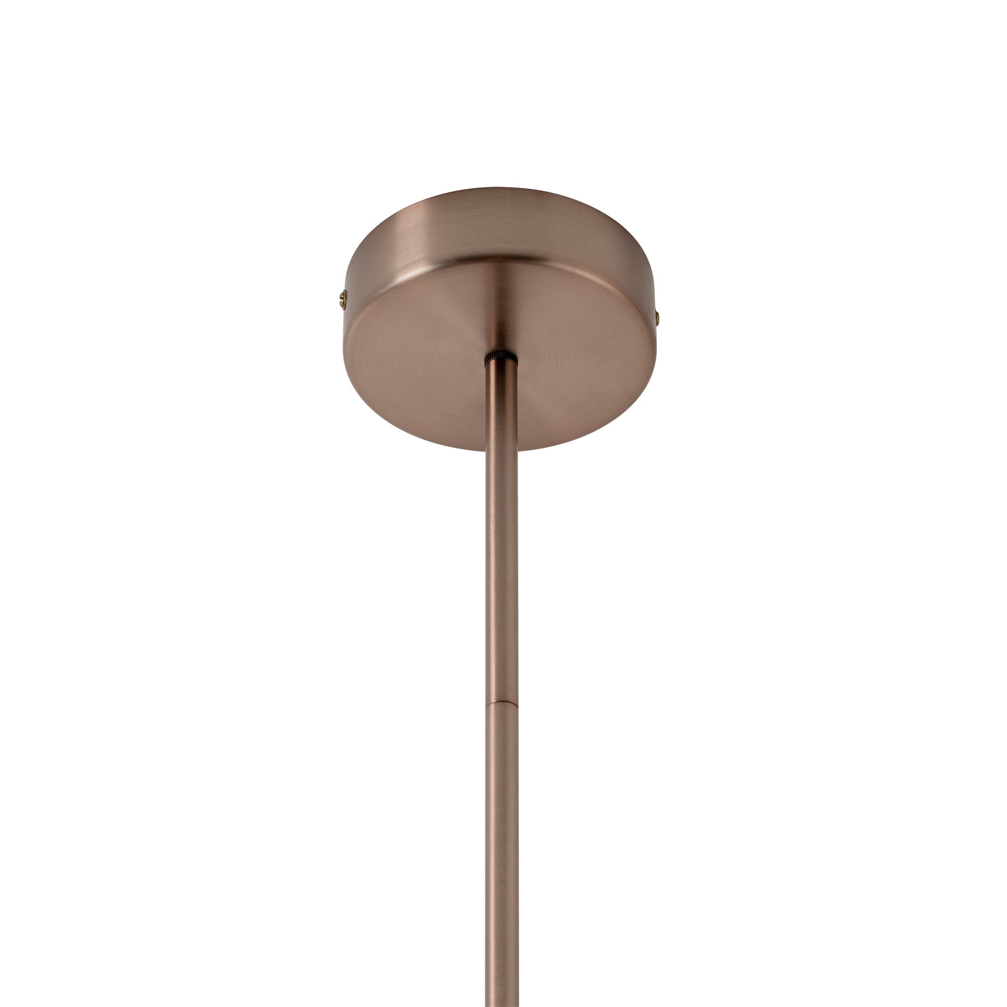 Selby Layered Glass Round Pendant Light - Mocha - Bronze