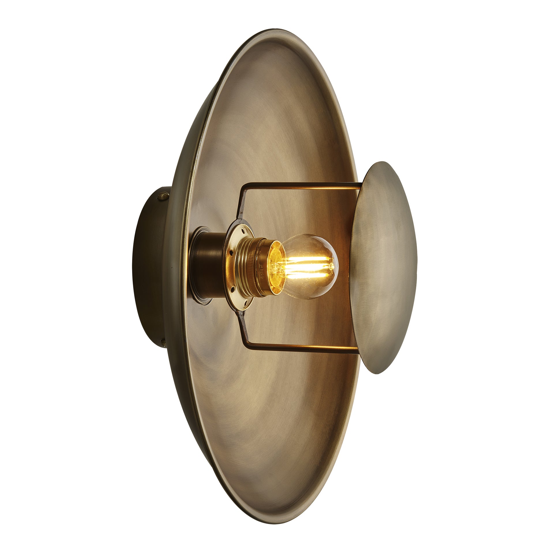 Boston Round Metal Diffuser Wall Light