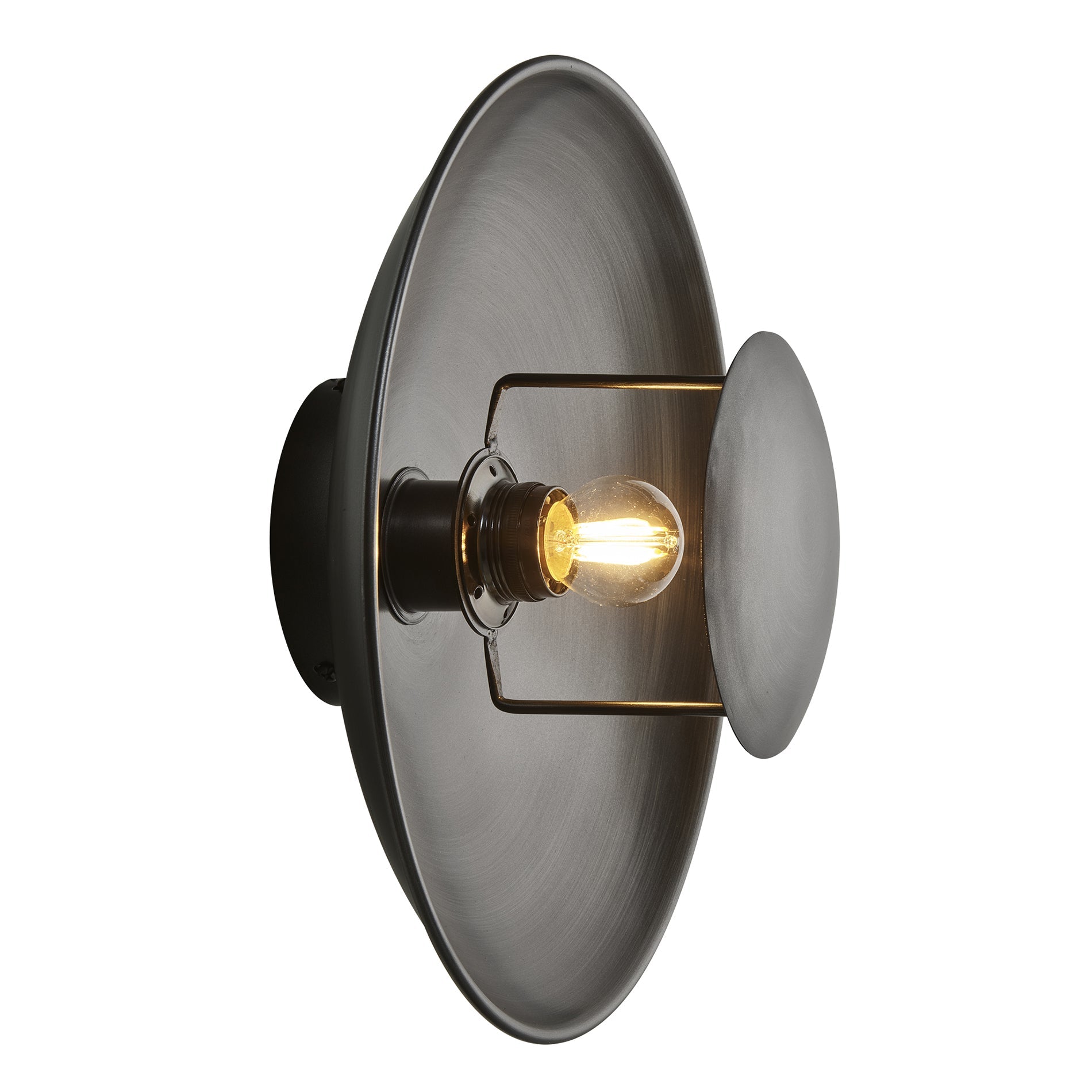 Boston Round Metal Diffuser Wall Light